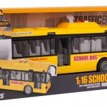 Rumeni šolski avtobus s funkcijo svetlobe in zvoka