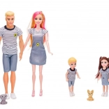 Woodyland sodobna družina s hišnimi ljubljenčki