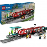LEGO® City 60423 Tramvaj in postajališče v središču mesta