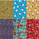 Darilni papir za božič – mešanica motivov