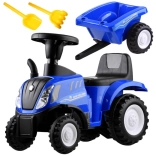 Otroški poganjalec traktor s prikolico New Holland