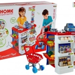 Tržnica igrač z vozičkom Blagajna Skener Nakupovanje živil