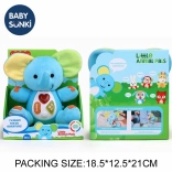 Plišasti slon s svetlobo in glasbo 20 cm