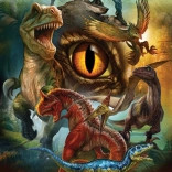 Sestavljanka mesojedih dinozavrov 100 kosov