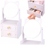 Lesena mini toaletna mizica z ušesi