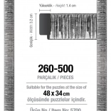 Okvir za sestavljanko 48 × 34 cm, srebrn