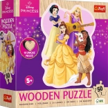 Lesene puzzle 50 koščkov Disney Princeske