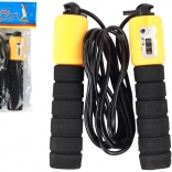 Preskakovalna Vrv Črno-Oranžna S Števcem Fitness