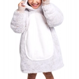 Ogrevna dekica s kapuco Zajček za otroke