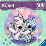 puzzle 500 kosov z motivom Stitch od Ravensburgerja
