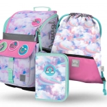 BAAGL SET 3 Zippy Nebo - Kreativno: šolska aktovka, peresnica, vrečka