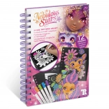 Nebulous Stars čarobne pobarvanke – 12 žametnih plošč in 5 flomastrov