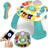 Izobraževalna glasbena mizica s klavirjem, trobento in mikrofonom