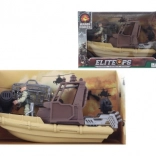 Vojna ladja z vojakom in dodatki