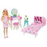 Barbie – spalni komplet z lutko