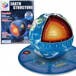 3D puzzle Planet Zemlja - Struktura 50 delov