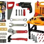 Velik zložljiv kovček z orodjem