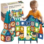 woopie magnetna sestavljanka grad 98 delov