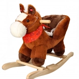 Plišasti gugalni konjiček s sedežem