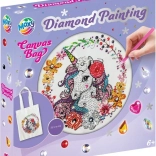 Diamantno slikanje – platnena torba Samorog 25 × 31 cm