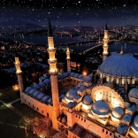 Svetleči puzzle Modra mošeja 1000 koščkov