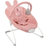 vibrirajoči otroški ležalnik z melodijami MoMi Glossy roza