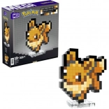 mega pokemon pixel eevee – sestavljanka dekorativne figurice