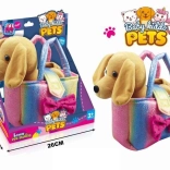 Plišasti kužek v torbici