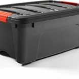 Plastična shranjevalna škatla 12 l z pokrovom DOLONI, črna