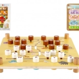 Leseni izobraževalni labirint 2 v 1 CLASSIC WORLD – kmetija in abeceda, 30 × 30 cm