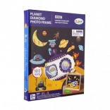 Diamantno slikanje – ustvarjalni set Vesolje z okvirjem