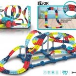 Komplet vlak s avtom, 291 delov na baterije