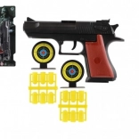 Plastična igrača pištola s penastimi naboji in tarčami 17 cm