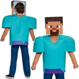Outlet otroški kostum STEVE iz igre Minecraft 134–146 cm (10–12 let) – nepopoln