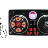 Otroška mešalna miza z mikrofonom in svetlobnimi efekti