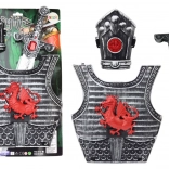 viteški kostum z oklepom, mečem in ščitnikom za otroke