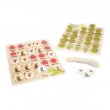 SMALL FOOT ugani, kdo sem? 4 FRIENDS – lesena spominska igra 2 v 1