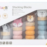 PolarB lesena izobraževalna sestavljanka z živalmi Montessori