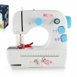 Kompaktni šivalni stroj s kovinsko konstrukcijo in svetlobnimi učinki