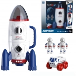 Vesoljska raketa s svetlobnimi učinki in astronavti 29,1 × 15,8 × 15 cm
