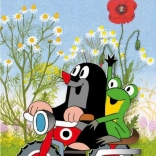 Komplet za pisanje z blokom A5 in kemičnim svinčnikom Krtek