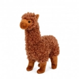 Plišasta lama alpaka 30 cm rjava