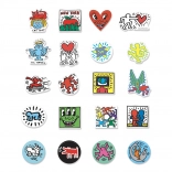 Vilac leseni magnetki KEITH HARING, set 20 kos