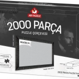 Okvir za sestavljanko 96x68 cm črn