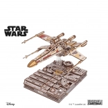 Ugears Star Wars X-Wing lovec Luke Skywalker lesena 3D mehanska sestavljanka