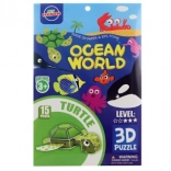 3D penaste puzzle želva