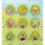 Velikonočni 3D bleščeči nalepke – komplet 12 kosov
