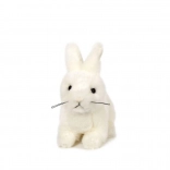 Plišasti beli zajček 15 cm