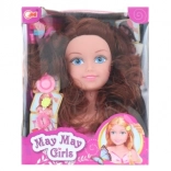 Glava za česanje brineta za otroške pričeske z dodatki