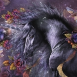 Sestavljanka Modra vrtnica 1000 kosov